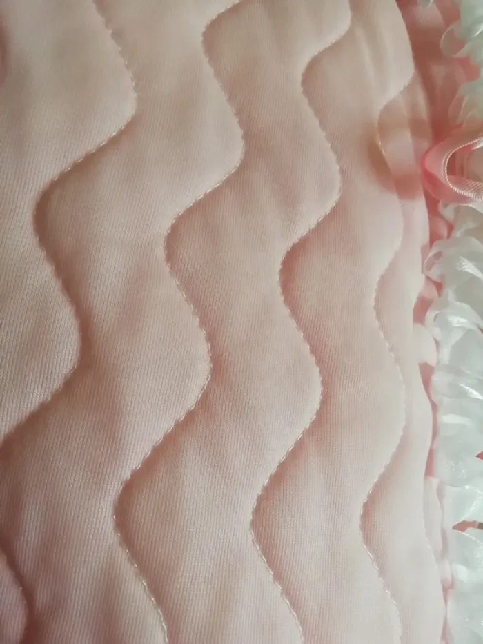 Veste gilet cardigan matelassé rose pink vintage rétro pin up - photo numéro 3