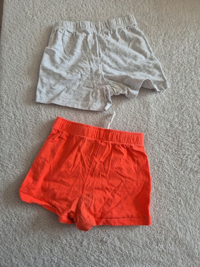 Lot de 2 shorts coton 12 mois - photo numéro 4