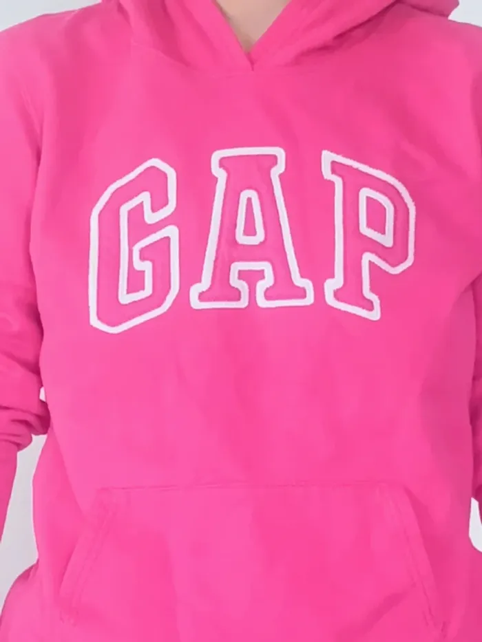 Sweat à capuche GAP rose S - photo numéro 5