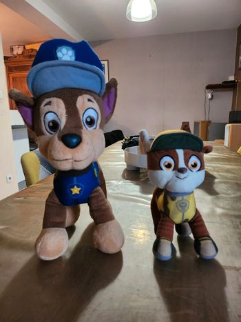 Lot 2 peluche Pat Patrouille