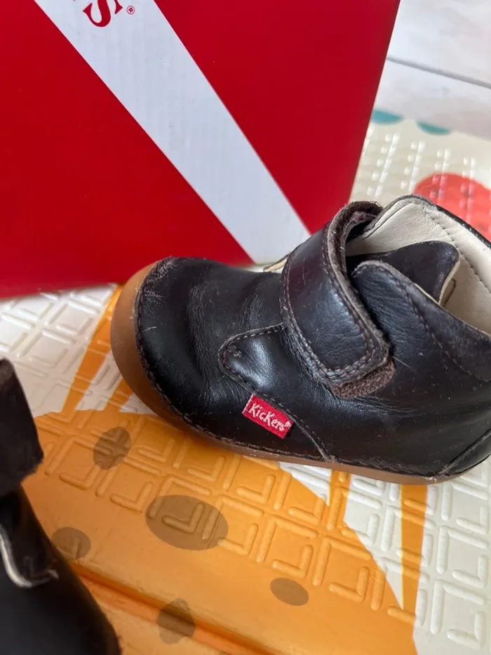 Kickers bébé en cuir – Taille 20 Marron - photo numéro 6