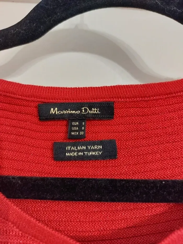 Sweat Massimo Dutti – S – Rouge – État : Excellent - photo numéro 4