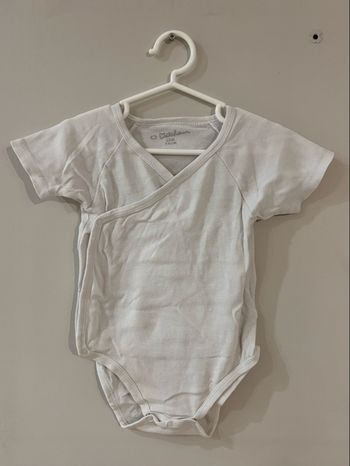Body bébé blanc croisé