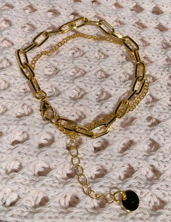 Bracelet doré ajustable