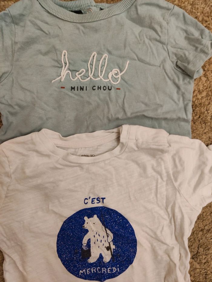 Lot de t-shirt 12 mois - photo numéro 2
