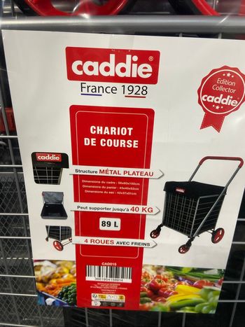 Chariot de course caddie 89L