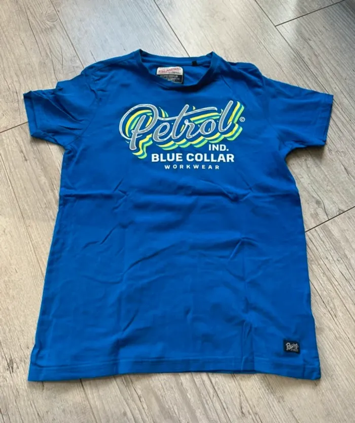 T shirt petrol bleu 14 ans