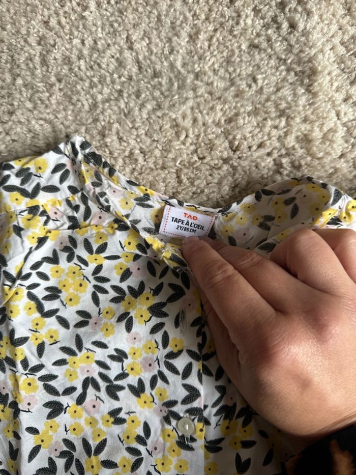 Combinaison short tape à l’œil fille 2ans - photo numéro 3