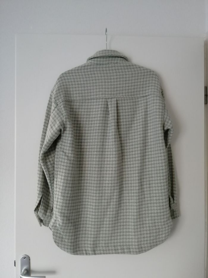 Surchemise pied de poule crème et verte claire Pimkie taille XS neuve - photo numéro 3