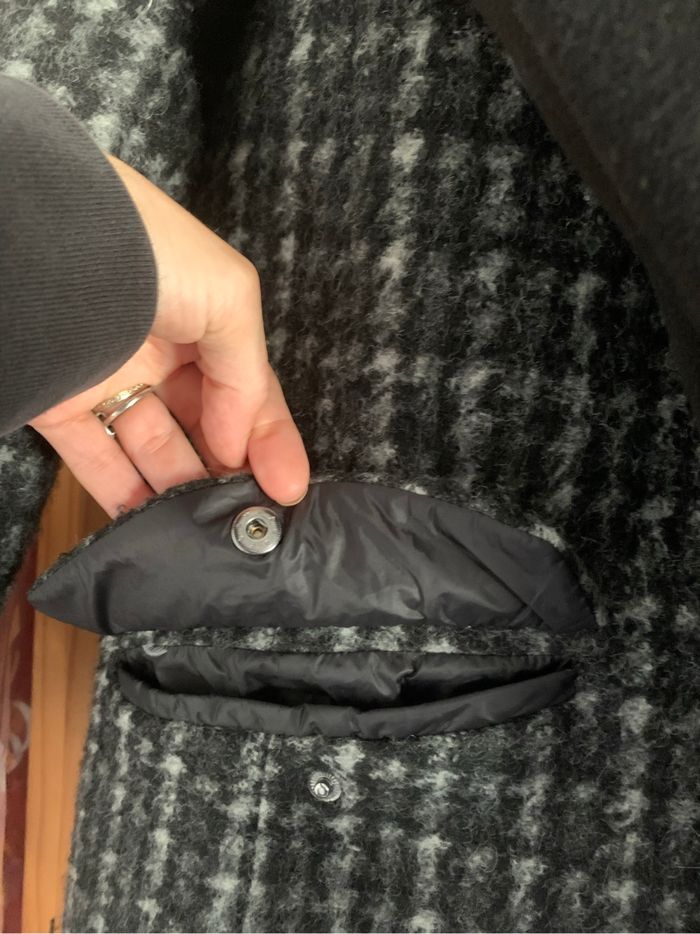 Manteau / duffle-coat Colmar noir et gris - photo numéro 8