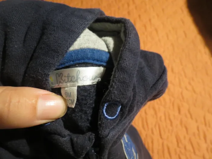 gilet a zippé taille 9 mois - photo numéro 4