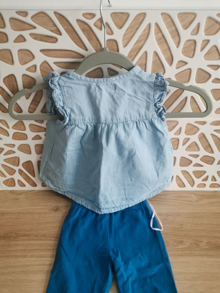 Chemise en jean et legging assorti - photo numéro 3