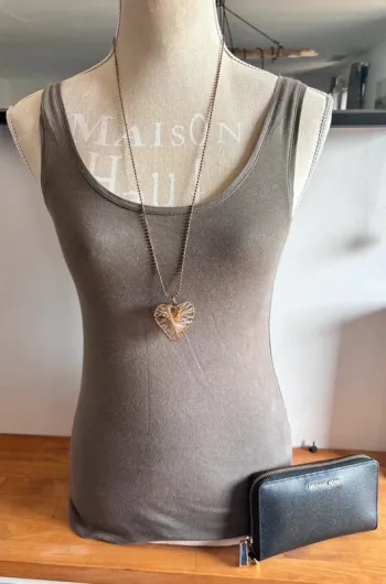 💕 débardeur décolleté col rond avant arrière taille 36 S