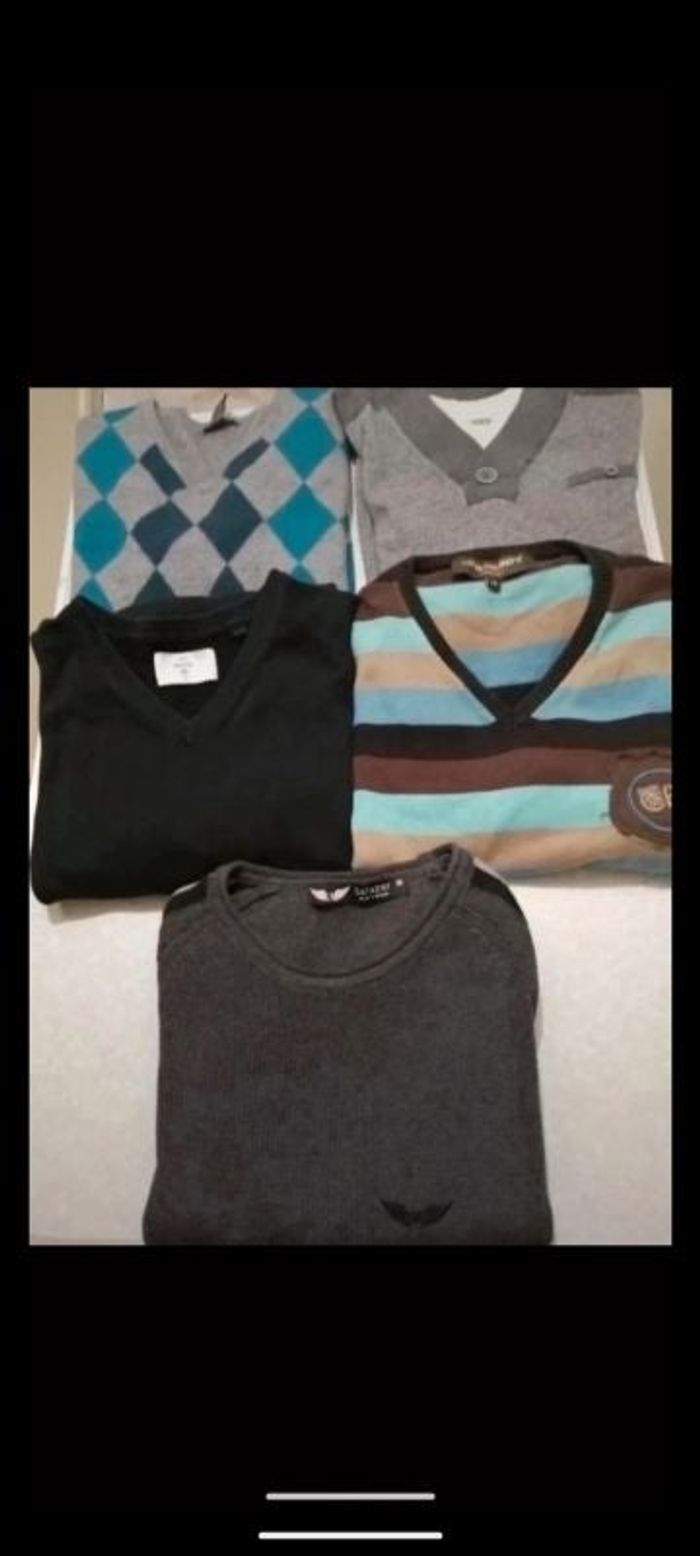 Lot de 5 pulls hiver. Taille M