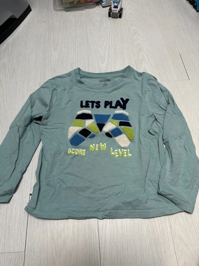 T-shirt vert, orchestra six ans
