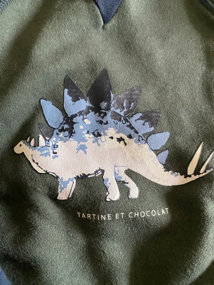 Sweat dinosaure Tartine et Chocolat 4 ans - photo numéro 3