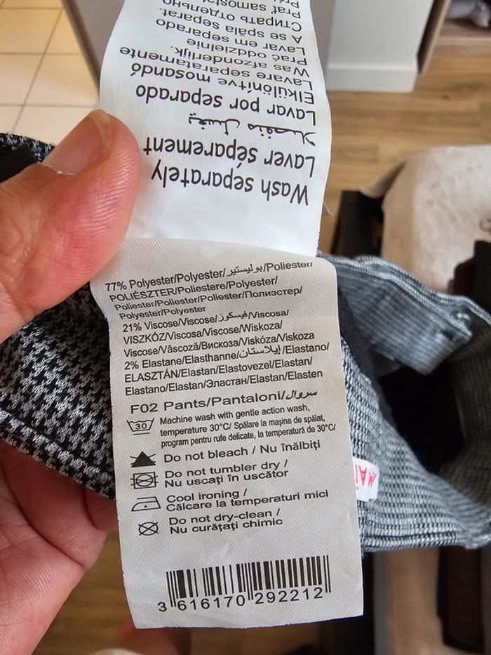 Pantalon motifs Camaïeu Taille 38 - photo numéro 4