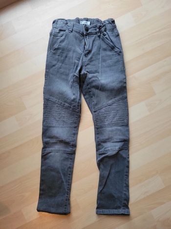 Pantalon garçon 10 ans style slim gris