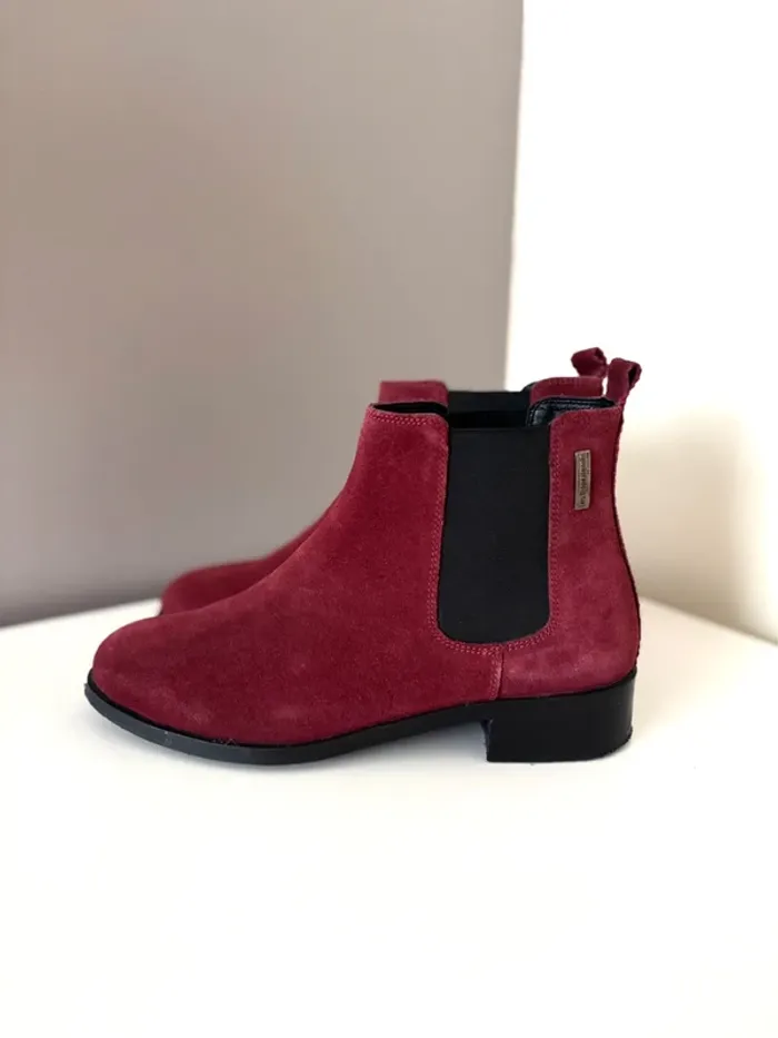Bottines bordeaux