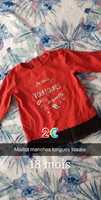 Tee-shirt tissaia 18 mois