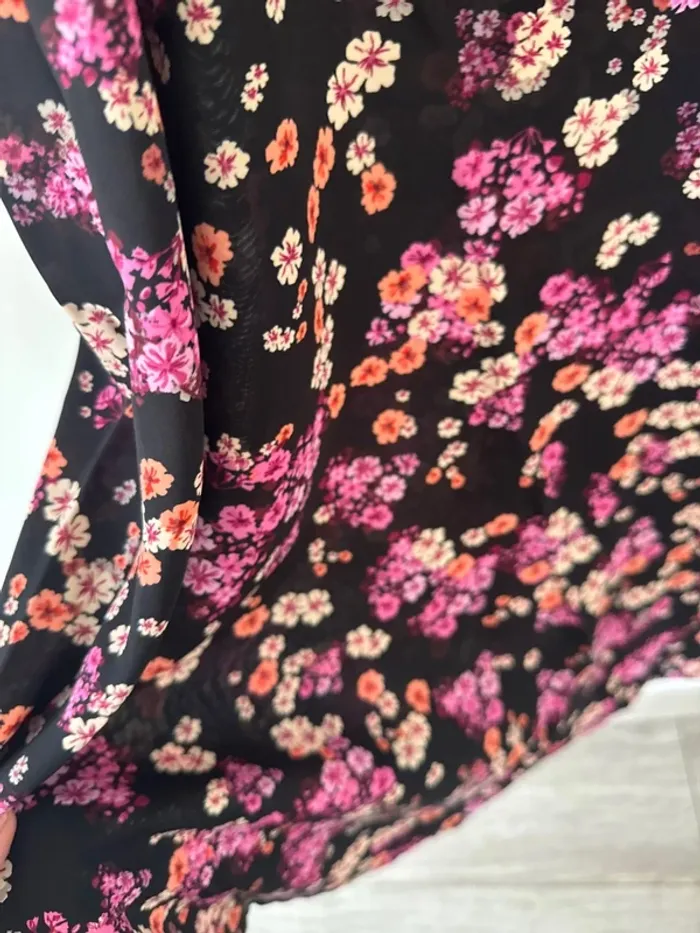 👗Asos- vero moda Robe mi-longue à fleurs- neuf sans étiquette- taille L🌻 - photo numéro 6