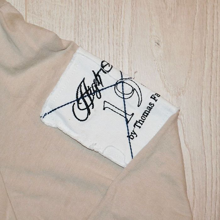High Society Designed for Ritz Rosi Polo Col V Beige Homme Exclusive Vintage Deer Y2K (Taille M) - photo numéro 4