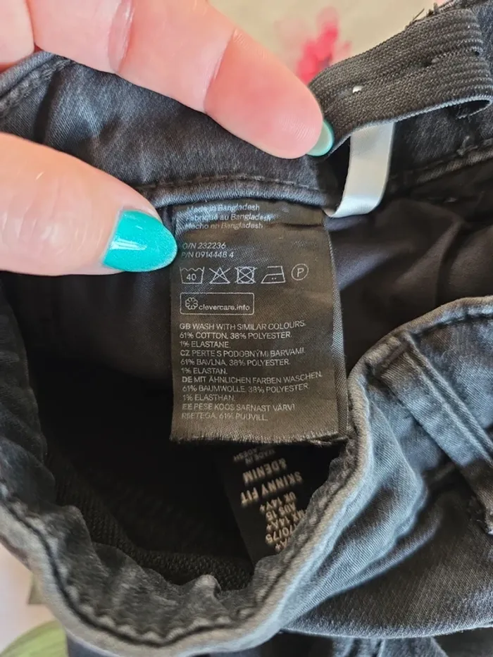 Jean noir H&M 14/15ans - photo numéro 9