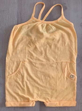 Combishort mango 18/24 mois croisée dans le dos jaune
