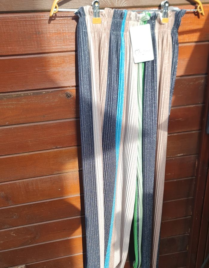 Pantalon ample plissé en lurex Neuf - photo numéro 7
