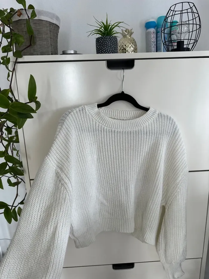 Pull blanc - photo numéro 2