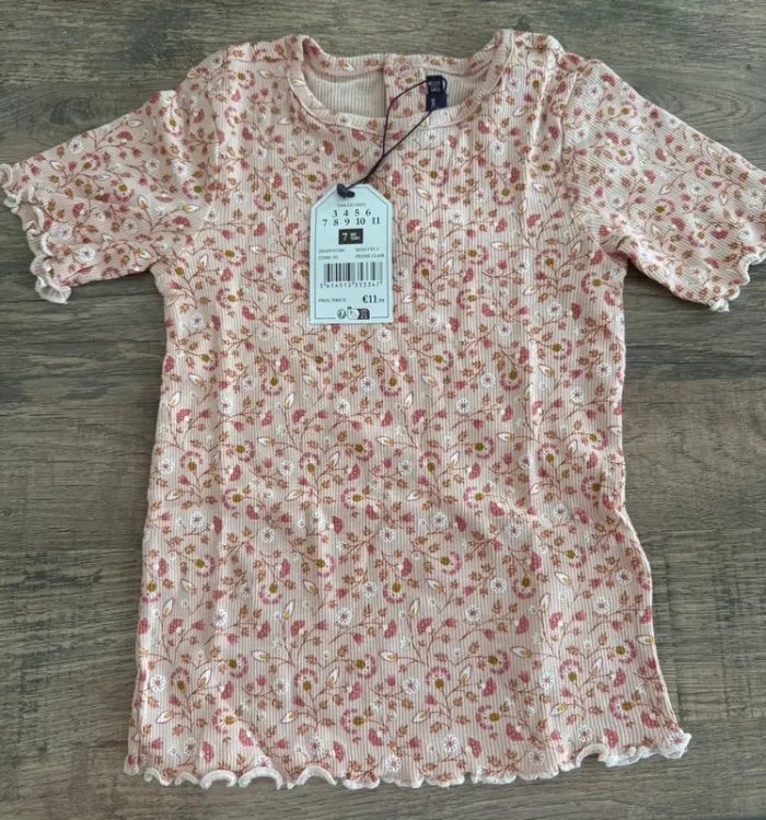 Sergent major t-shirt fille 7 ans