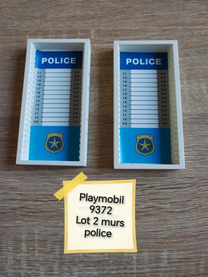 Playmobil 9372 lot 2 murs police