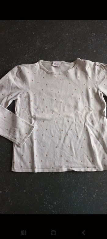Pull fin étoile tao 10 ans taille petit