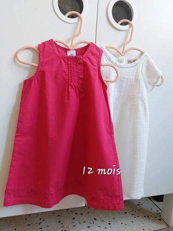 Robes 12mois 'Petit bateau & boîte à malice '