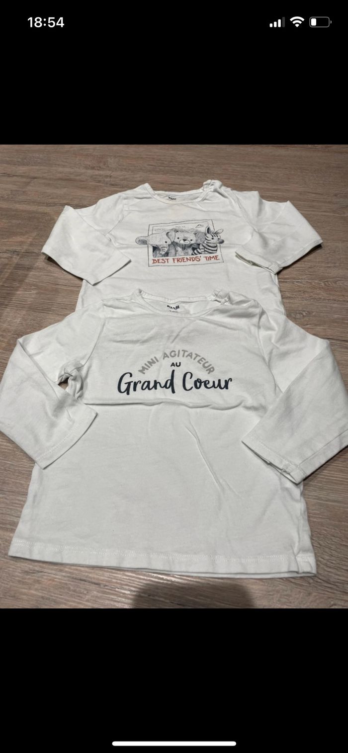 Lot de 2 haut manche longue