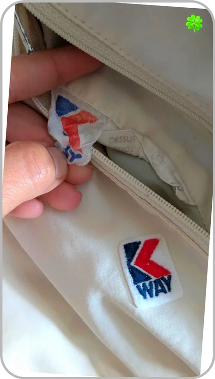 Petite veste homme K way vintage  L - photo numéro 8