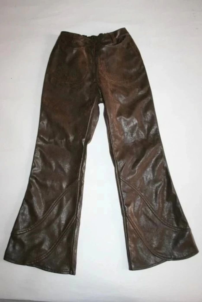 Pantalon effet cuir C414