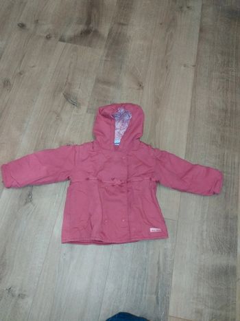 Manteau rose 18mois