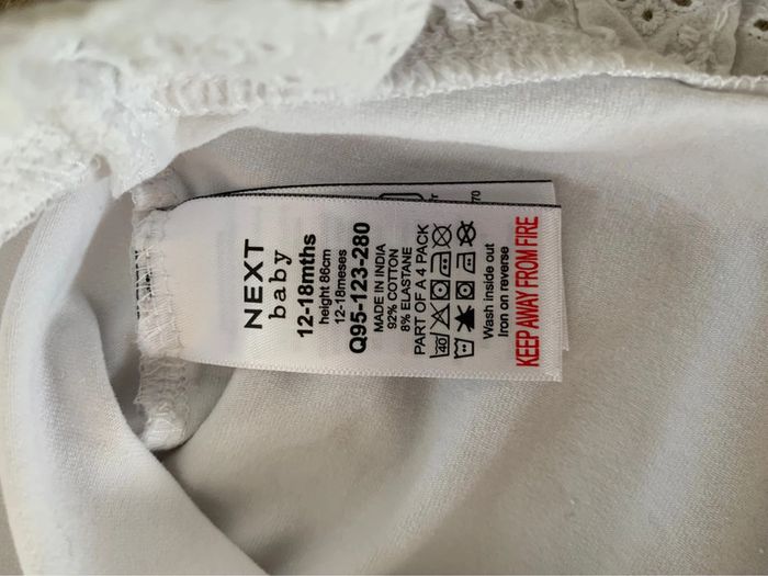 4 t-shirt manches longues Next Baby 12-18 mois - photo numéro 3