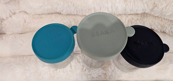 Lot de 3 grands pots en verre Béaba - photo numéro 2