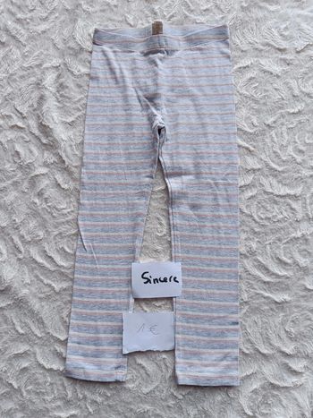 Legging rayé Fille 4 ans Sincère