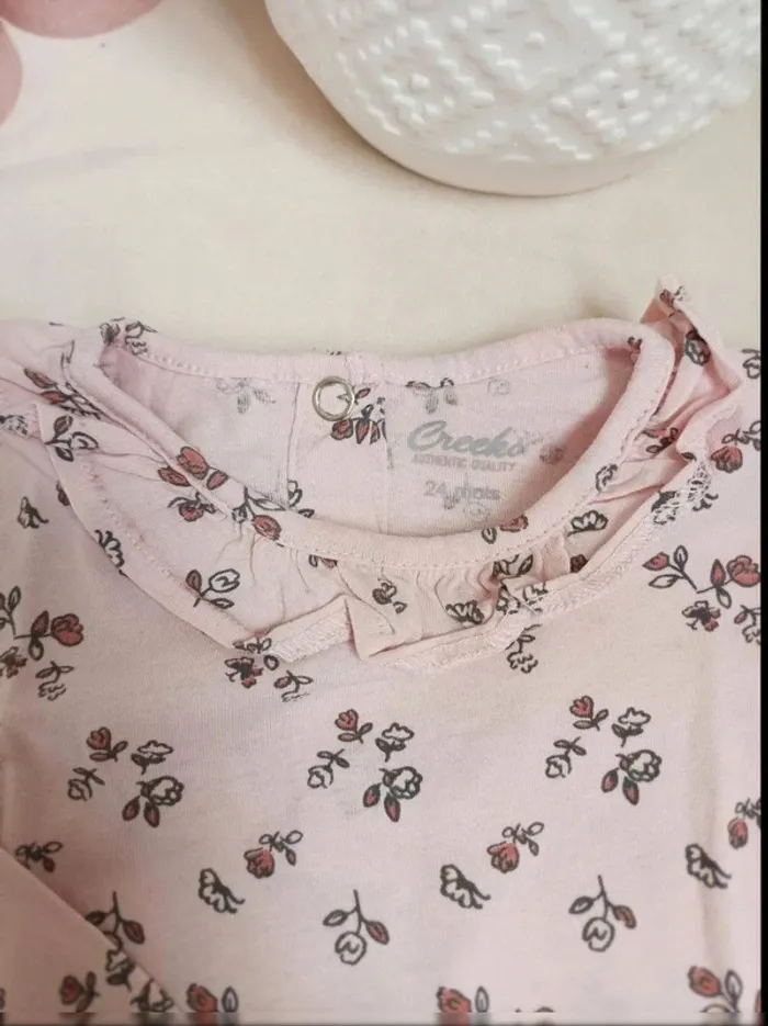 Tee-shirt manches longues Creeks fille 24 mois 86 cm - photo numéro 2