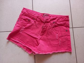 Mini short jeans rose T42