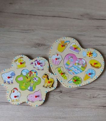 Lot 2 jolis puzzles en bois
