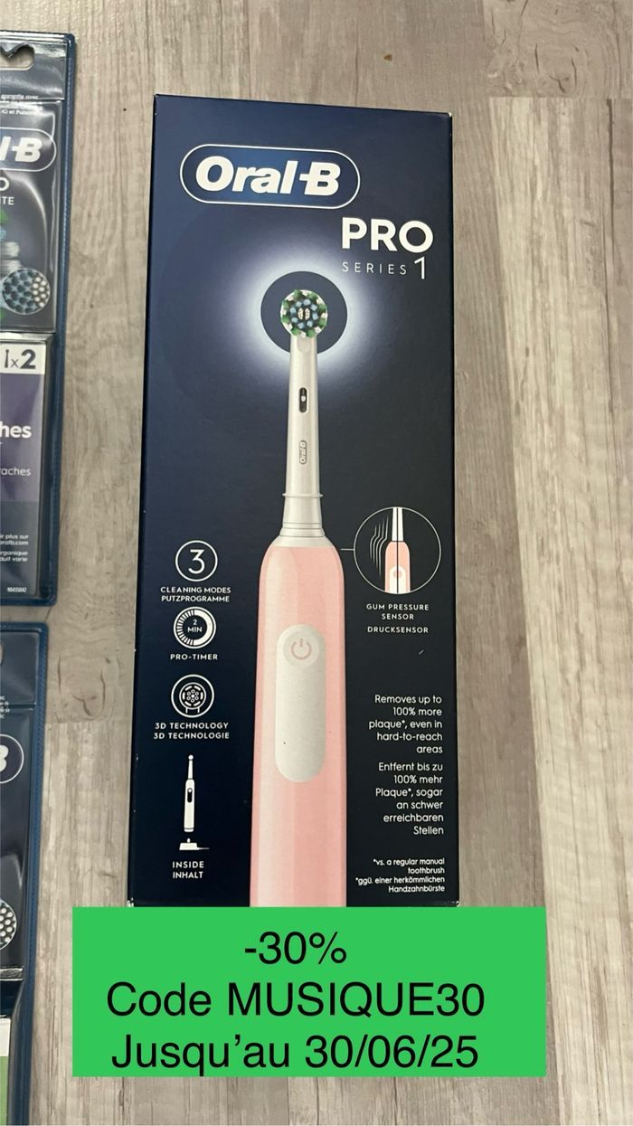 Brosse à dent électrique pro1 + 2 brossettes - photo numéro 2