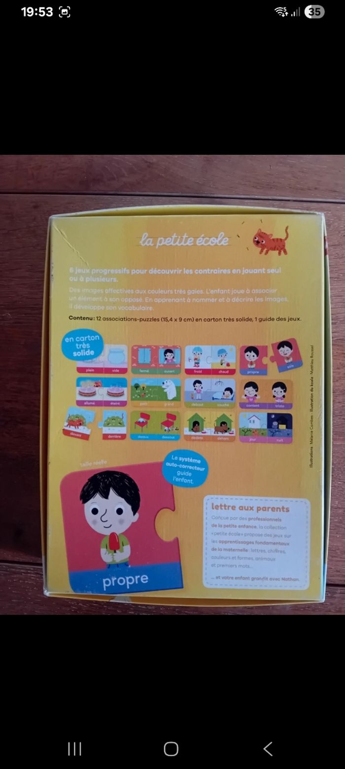 Jeux éducatif les contraires - photo numéro 2