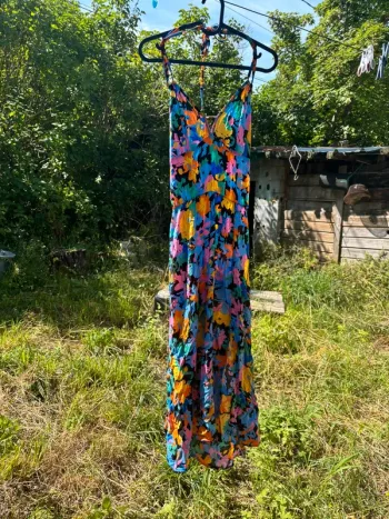 Robe midi à fleur coloré tezenis du nu