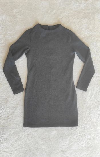 Robe moulante grise Zara trafaluc S