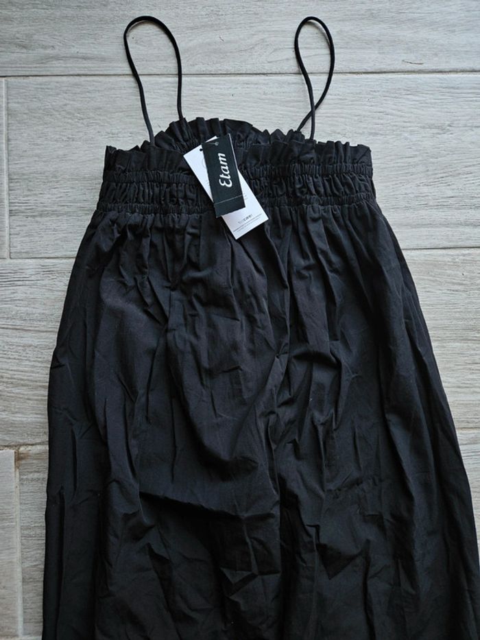 Robe d'été noire a bretelles neuve etam - photo numéro 3