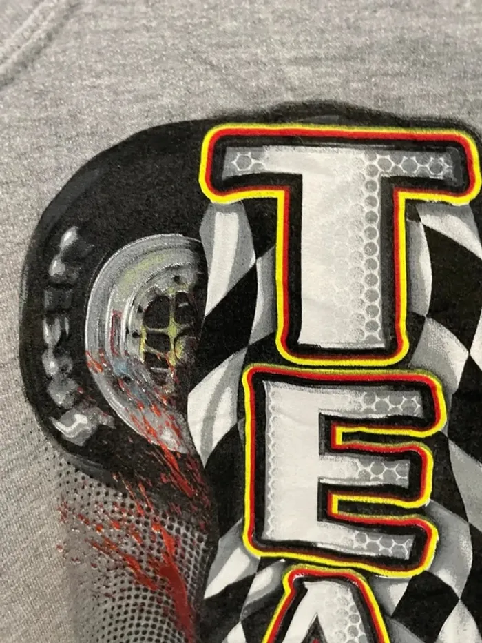 Vintage 90s Bryan Howland Nascar Graphic Crewneck Sweatshirt XXL - photo numéro 4